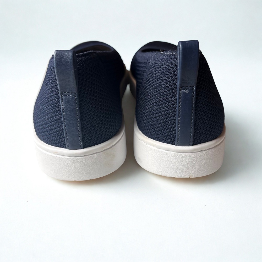 Vionic Uptown Flats Womens 8.5 Navy Knit Skimmer Comfort Orthotic Shoes Slip On - Picture 6 of 9